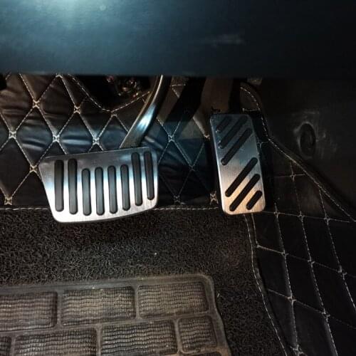 For Hyundai Kona 2018-2020 2021 2022 Aluminum Accelerator AT Pedal Gas Brake Pad Non-slip Mat Car Interior Styling Accessories