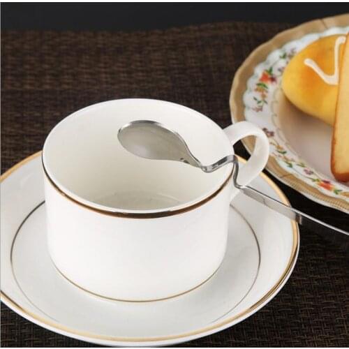 Bent Spoon Creative Straight Hanging Spoons Stainless Steel Dessert Coffee Stirring Tea Tools