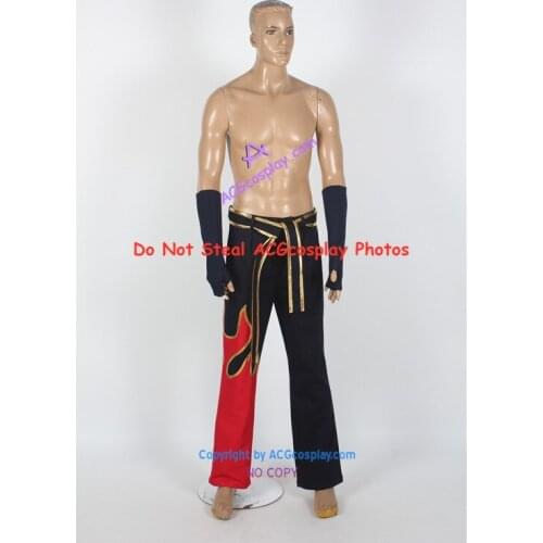 Jin Kazama Cosplay Costume pants and belts and gloves only denim made acgcosplay costume