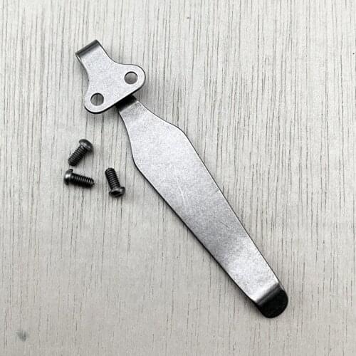TC4 Titanium Alloy Pocket Clip Back Clip Scabbard Folding Knife Back ClipWaist Clip Flashlight Clip