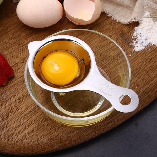304 Stainless Steel Egg Separator Tool Spoon Egg Yolk White Separator Egg Divider Kitchen Tools