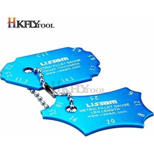 Welding Gauge Key Pocket Accurate Weld Detection Scale Regulation Welding Inspection Weld Fillet Gauges
