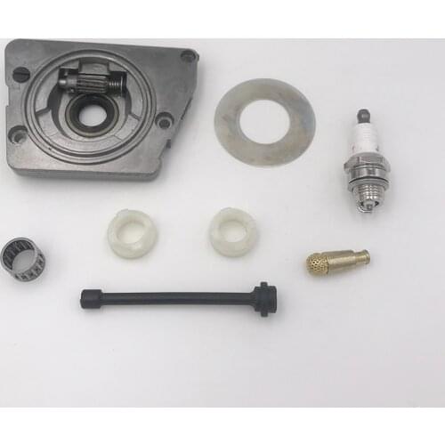 HUNDURE Oil Pump Worm Gear Oil Filter Hose Spark Plug Kit Fit HUSQVARNA 61 66 266 268 272 XP 266XP 268XP 272XP Chainsaw Parts