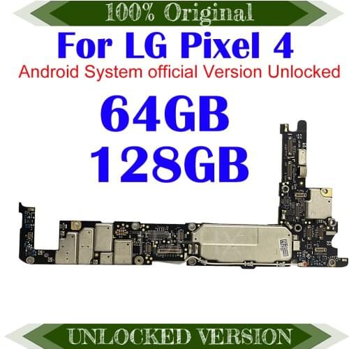 100% Original For LG Google Pixel 4 Motherboard 100% Unlocked For LG Google Pixel 4 Logic Board Mainboard MB