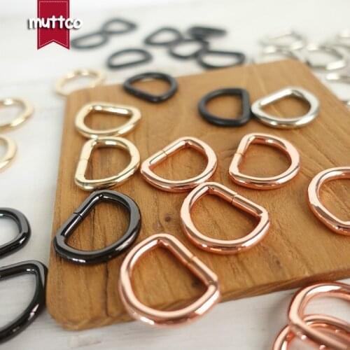 DIY for Dog Collar 2.0cm D ring Connection alloy metal Buckles DIY Semi Ring Webbing Clasp Clip D Shaped Clasp 5 colors