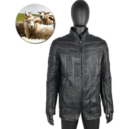 Men real sheep fur jackets fashion winter warm classic high quality leather 2020 hot style