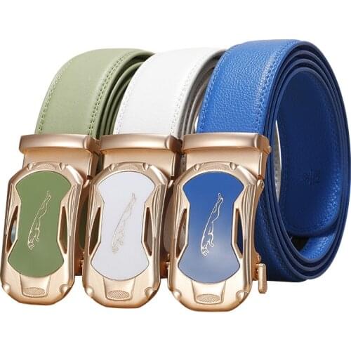 New Famous Brand Belt Men Top Quality Genuine Luxury Leather Belts for Men,Strap Male Metal Automatic Buckle Designer Belt