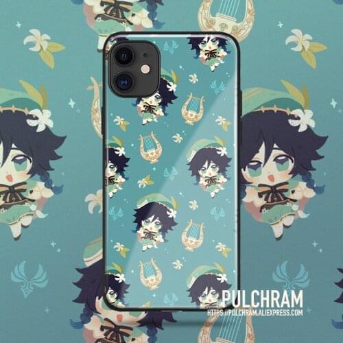 Genshin Impact venti Glass Soft Silicone Phone Case Cover Shell for IPhone SE 6s 7 8 Plus X XR XS 11 12 Mini Pro Max
