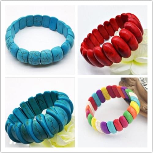 National Style Bracelet For Women Blue Turquoises Bracelets Handmade 2021 Femme Jewelry Friendship Gift Jewellery Wholesale