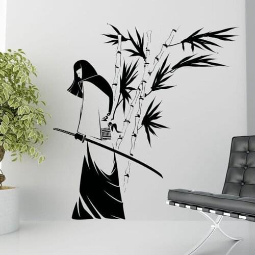 Kendo Sticker Samurai Decal Ninja Poster Vinyl Art Wall Decals Warrior Decor Mural Kendo Sticker