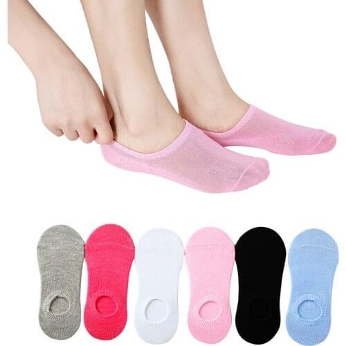 Spring And Summer Boat Socks Womens Candy Color Cute Invisible Polyester Cotton Light Mouth Solid Short Tub