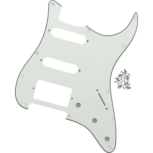 NEW Ivory SSH Guitar Scratch Plate Pickguard with Screws For American/Mexican Standard FD ST Strat 11 Hole Guitar Parts