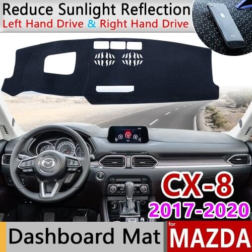 For Mazda CX-8 2017 2018 2019 2020 Anti-Slip Mat Dashboard Cover Pad Sunshade Dashmat Protect Carpet Car Accessories Rug CX 8