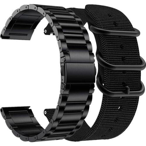 2 pack bands for amazfit gts bip band for galaxy watch 3 active 2 samsung gear s3 frontier 46 42mm huawei watch gt 2e band strap