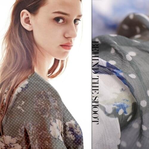 Shun in the spring and summer thin silk yarn cloth fabric dress silk fabrics