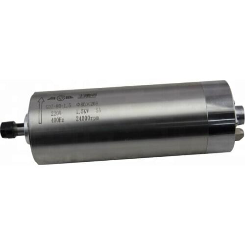 1.5kw water cooled spindles for wood engraving machine with ER11 chuck
