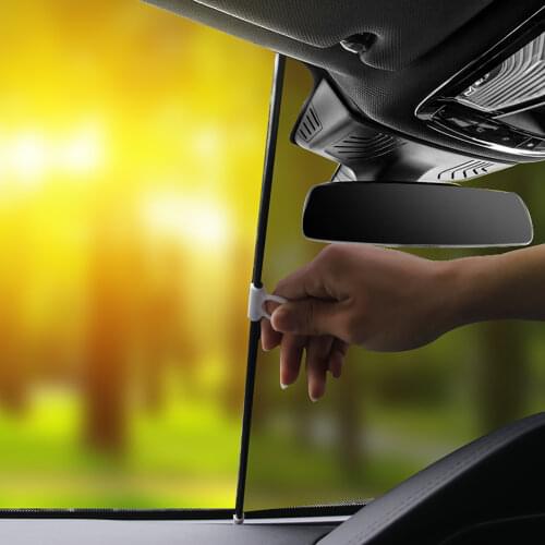 Car Windshield Sunshade Cover Automatic Retractable Sunblind Sun Protection For Car Front/Rear/Side Window Windshield Sun Shade