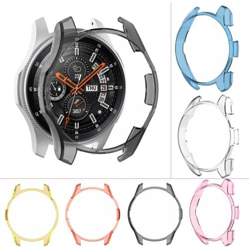 Ultra-thin Soft PC Protection Silicone Case Cover for Samsung Galaxy Watch 46mm SM-R800 42mm Gear s3 frontier Smart watch