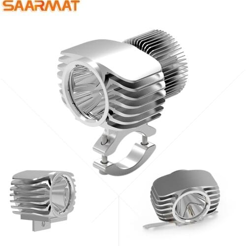 SAARMAT One 18W 6W LED Car External Motorcycle Headlight 15W 10W White High/Low DRL Headlamp Spotlight Drive Fog Spot Lights