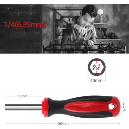 1* Bit Holder 1/4 Inch Screwdriver Handle Spinner 185mm/160mm Hand Tools