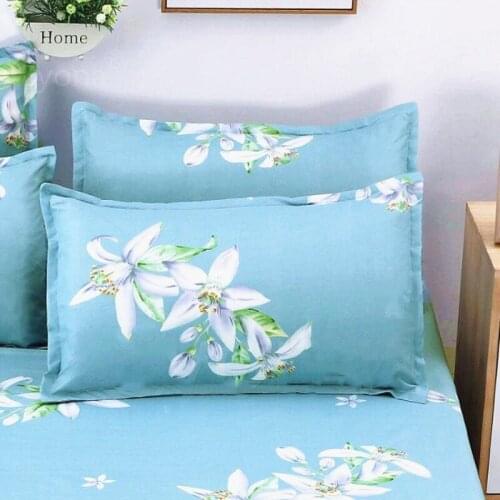 2 Piece 48cm*74cm Beauty Floral Printed New Pillowcase 100% Polyester Pillow Case Cover For Bedroom Use 2020