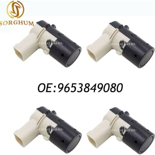 4pcs New 9653849080 PDC Parking Sensor Distance Control For Peugeot 207CC Citroen C4 C5 Saab 9-5 Mini Cooper 550 R52 R53