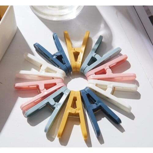 50Pcs Clips Plastic Fixing Pegs Windproof Household Clothespins for Home Laundry Drying