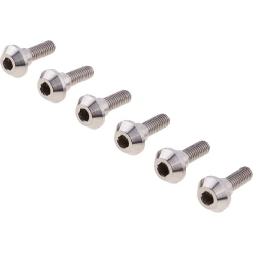 6 pcs M6 x 20mm Titanium Ti Disc Brake Rotor Bolts for Suzuki GSXR for Yamaha High Quality For front&Rear U need to take 2 sets