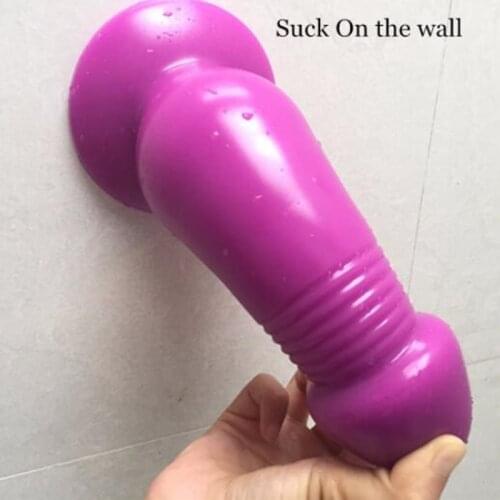 Unisex!20*7cm huge anal dildo no vibration stopper large anal butt plug expansion sex toys vagina G spot stimulate for women