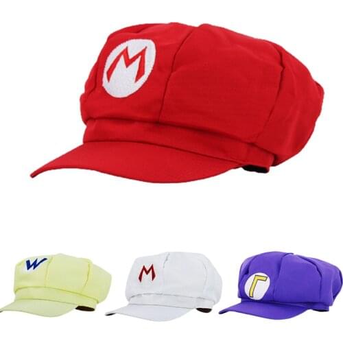 Mario Anime Super Hat Luigi Brothers Letter Printing Cosplay Male and Female Baseball Clothing Adult Hat Baseball Cap