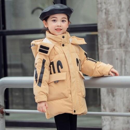 Children Down Jacket 2021 Winter New Baby Hooded Jacket for Girls Boys Warm Thickened Duck Down Coats Outerwear Toddler Clothes