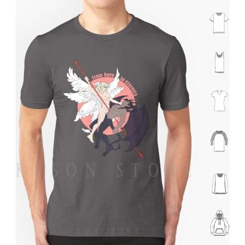 Devilman Crybaby-From Here To T Shirt Cotton Men Diy Print Devilman Devilman Crybaby Ryo Akira Angel Demon Nsfw Nudity
