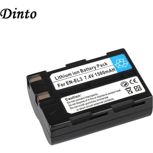 Dinto 1pc 1500mAh EN-EL3 EN-EL3A ENEL3 EN EL3 Replacement Digital Camera Battery for Nikon D100 D100SLR D50 D70 D70S