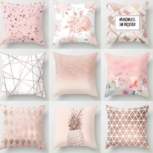 Geometric Nordic Style Cushion Cover Pillow Case Home Decorative Tropic Pineapple Throw Pillow Cover For Sofa Bed Car