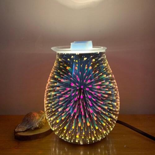 Wax Melt Incense Burner 3D Aromatherapy Aroma Diffuser Lamp Decor UK Plug
