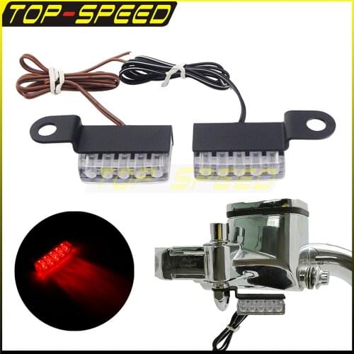Motorcycle DC 12V Mini LED Brake Clutch Lever LED Flowing Indicator For Harley Yamaha Honda Cafe Racer