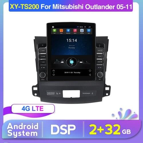 TS200 built-in 4G LTE Car Radio Multimedia Player For Mitsubishi Outlander xl 2 2005 2006 2007-2011 4007 GPS Navigation stereo