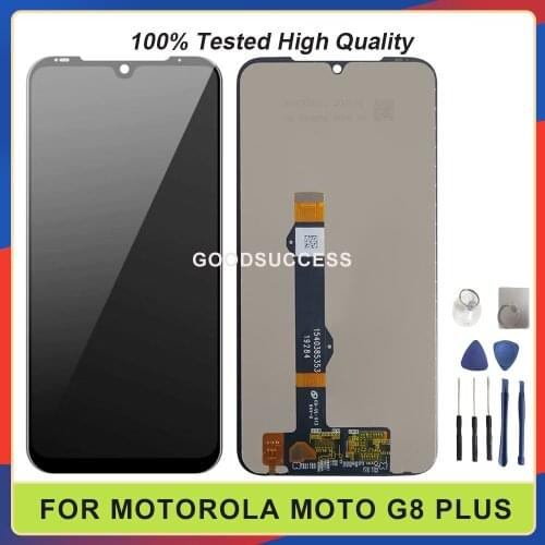 New For Motorola Moto G8 Plus Lcd XT2019 XT2019-1 XT2019-2 Display Screen Digitizer Touch Panel Glass Assembly Free Tools