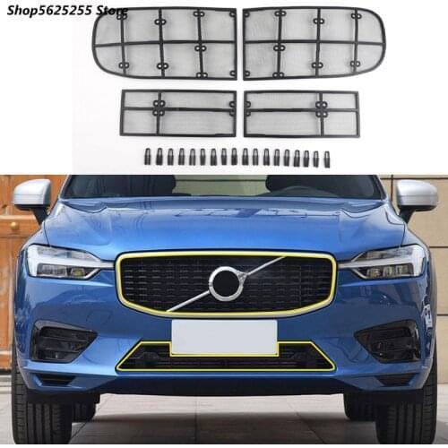 For Volvo XC60 Accessories 2020 2018 2019 2021 Front Mediate Grille Insect Screening Mesh Front Grille Insert Net Protection