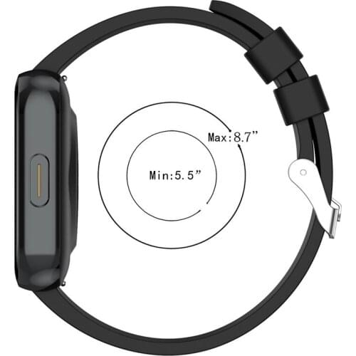 Replacement Belt 20MM Silicone Watch Strap Solid Color Wristband Bracelet for Realme Watch GT2 Smart Watch