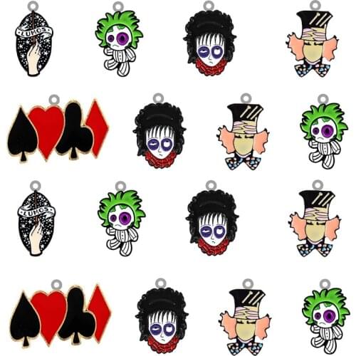 TAFREE New Creative Magician Shape Acrylic Pendant Epoxy Resin Jewelry Making Pendant Earrings Necklace Accessories