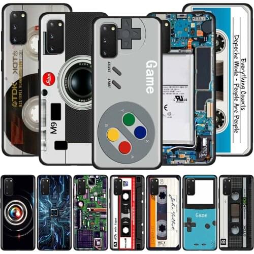TPU Soft Case For Samsung Galaxy S20 FE S10 Plus S10e Note 20 Ultra 10 Lite S9 S8 Back Phone Cover Shell Camera Cassette Music