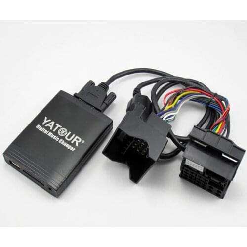 Yatour for BMW E39 X3 X5 Mini Cooper Rover fakra 40-pin Flat Car Digital Music Changer USB MP3 Player AUX adapter