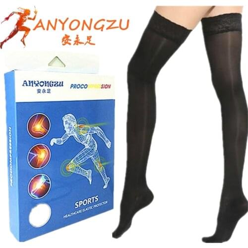 200d Summer Thin Medical Compression Prevent Venous Diastole Lace Elastic High Quality Women Comfortable Soft Stockings