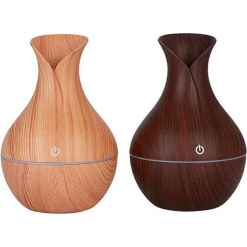 130ml Wood Grain USB Air Mist Humidifier Essential Oil Diffuser for Bedroom Office Car Yoga Spa Salon Aroma Diffuser Mist Maker