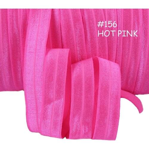 5/8 inch #156 hot pink high quality soft fold over elastic with free shipping