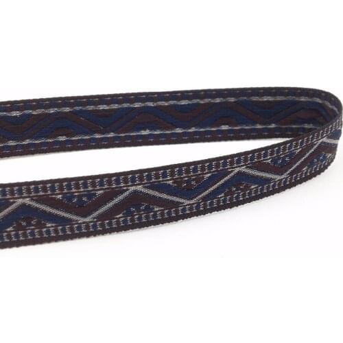 5Yards 20mm 3/4'' DIY Bow Craft Decor Geometric Embroidery Woven Jacquard Ribbon Sewing Wedding Party Accessory Gift Wrapping