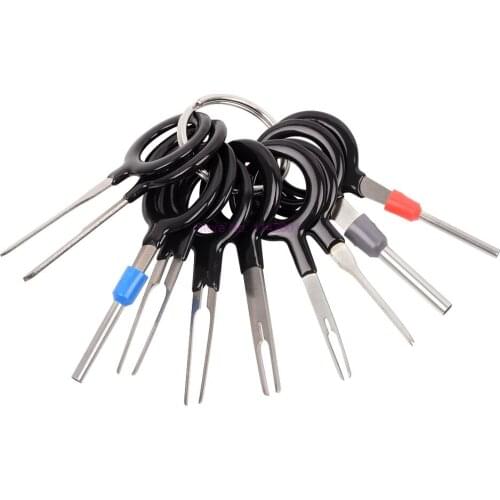 50set 11Pcs/Set Automobiles Repair Tool Extractor Terminal Removal Tools Car Wiring Crimp Connector Car Electrico Repair