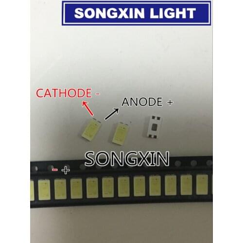 500PCS FOR Lextar 5630 SMD LED Backlight LED 5730 0.5W 3V PLCC-4 Cool white LCD Backlight for TV STWRK141E PT56Z03 V2