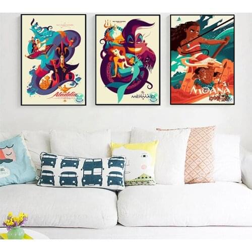 Disney 5D Diamond Painting Princess The Little Mermaid Movie Embroidery Cross Stitch Kits Mosaic Kids Home Decoration Gift